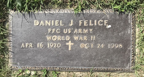 Daniel J Felice Grave Marker